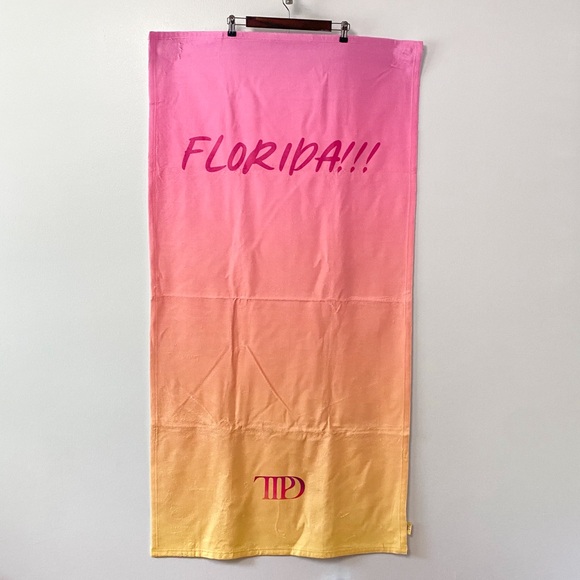 The Tortured Poets TTPD Florida!!! Ombre Taylor Swift Beach Pool Towel - Picture 1 of 5